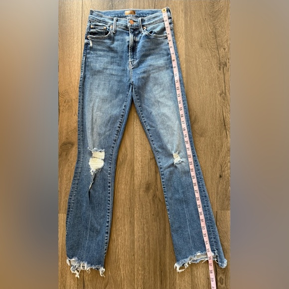 Mother The Insider Crop Step Chew Jeans in Dancing on Coals Size 23 - Picture 10 of 13